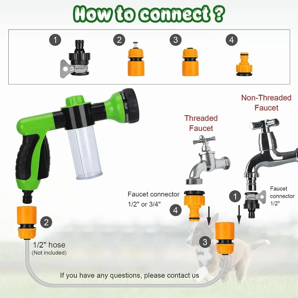 Pet Shower Sprayer Kit