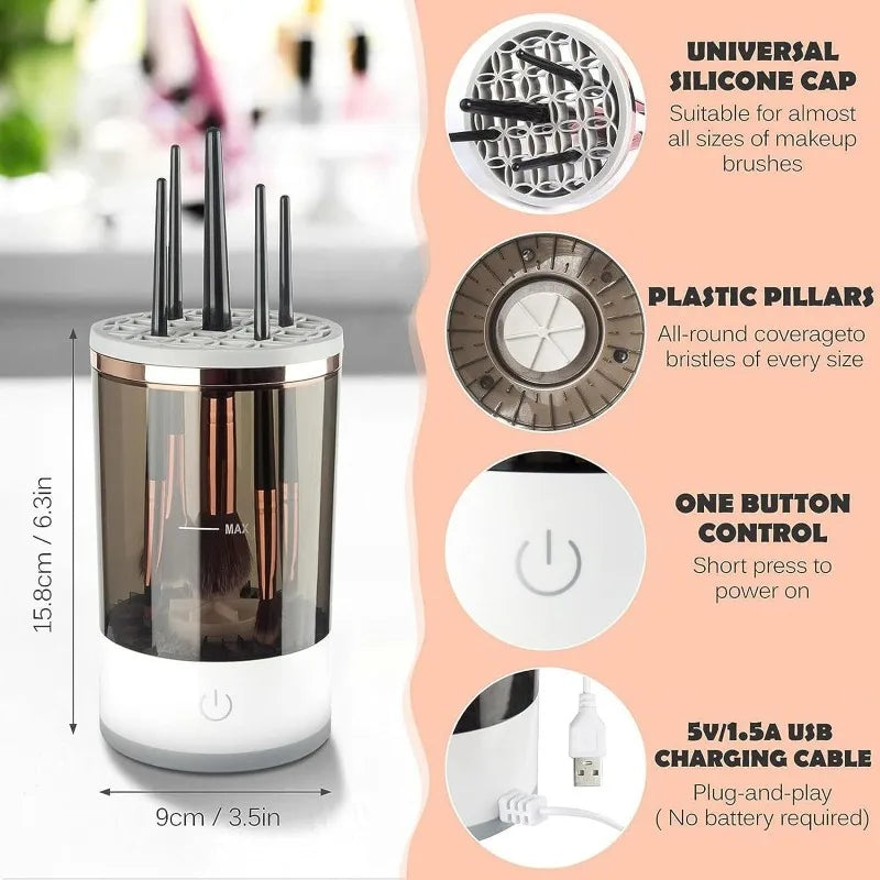 Easy Spin Makeup Brush Cleaner
