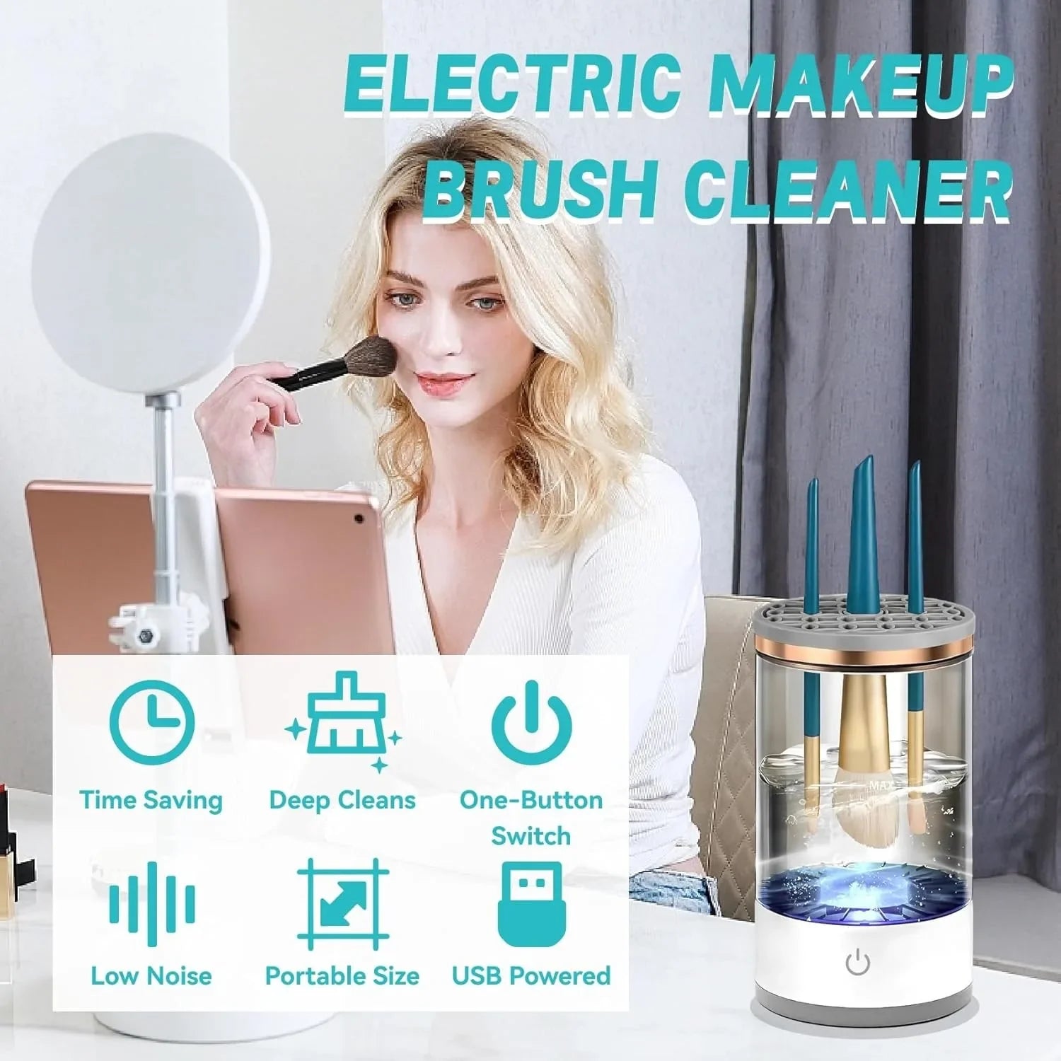 Easy Spin Makeup Brush Cleaner