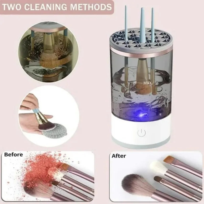 Easy Spin Makeup Brush Cleaner