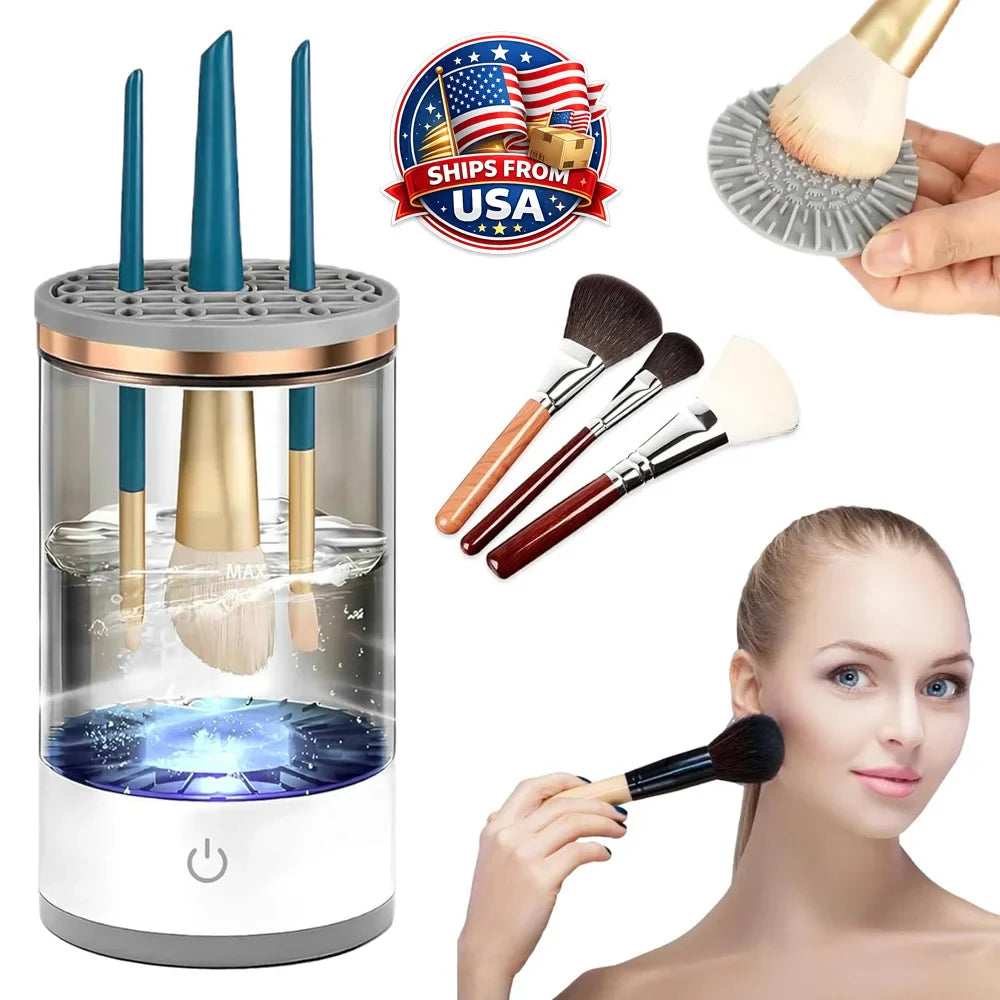 Easy Spin Makeup Brush Cleaner